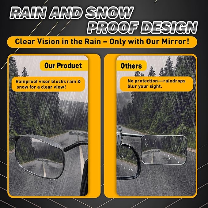 Universal Clip on Towing Mirrors Extensions (2 Pack)