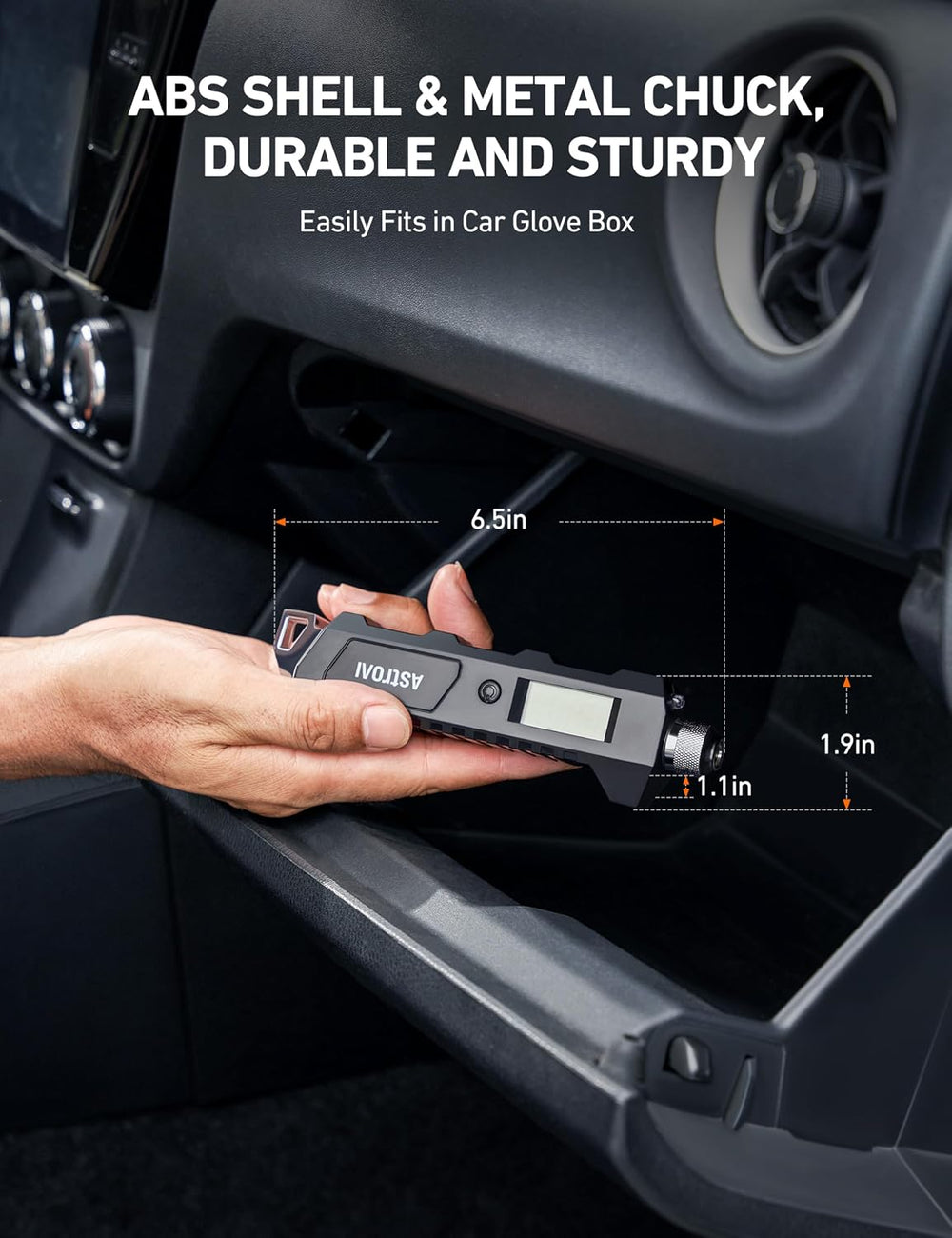 AstroAI Heavy Duty Digital Tire Pressure Gauge, 230 PSI for Car Bicycle