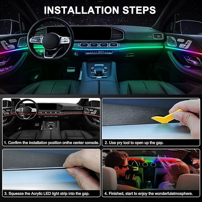Acrylic Interior Car LED Strip Light