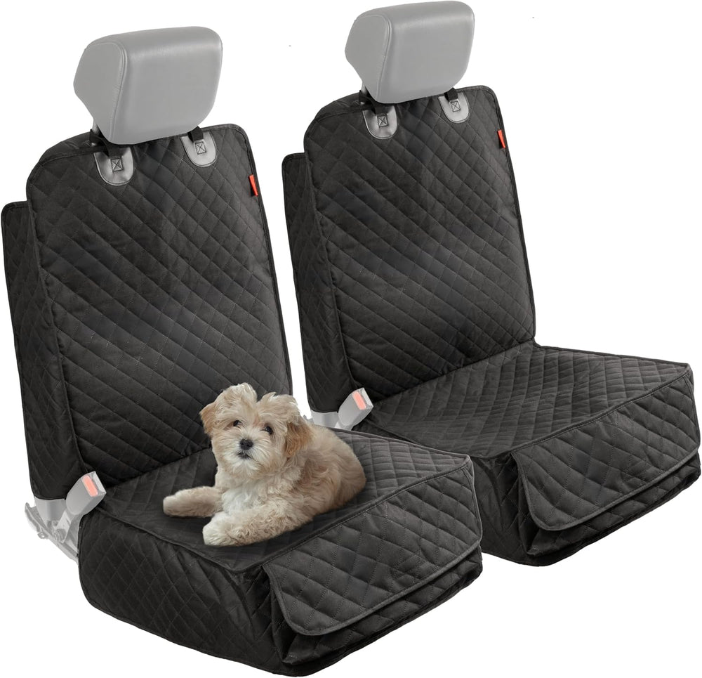 Lusso Gear Dog Car Seat Cover for Front Seat (2 Pack) - 100% Waterproof, Nons...