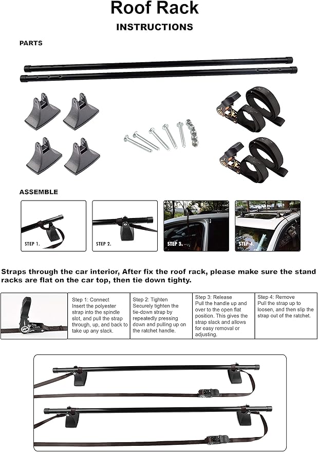 Universal Roof Rack Cross Bars (2 PC)