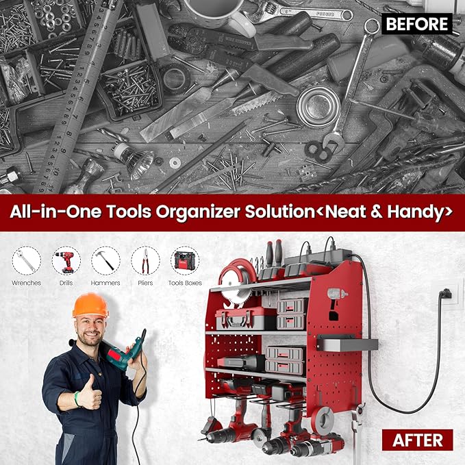 Power Tool Organizer Wall Mount