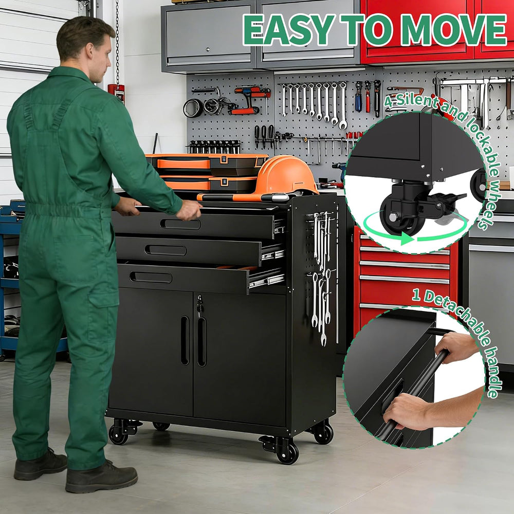 Garage Cabinet System | Heavy Duty Steel All-in-One Modular Garage Cabinet Se...