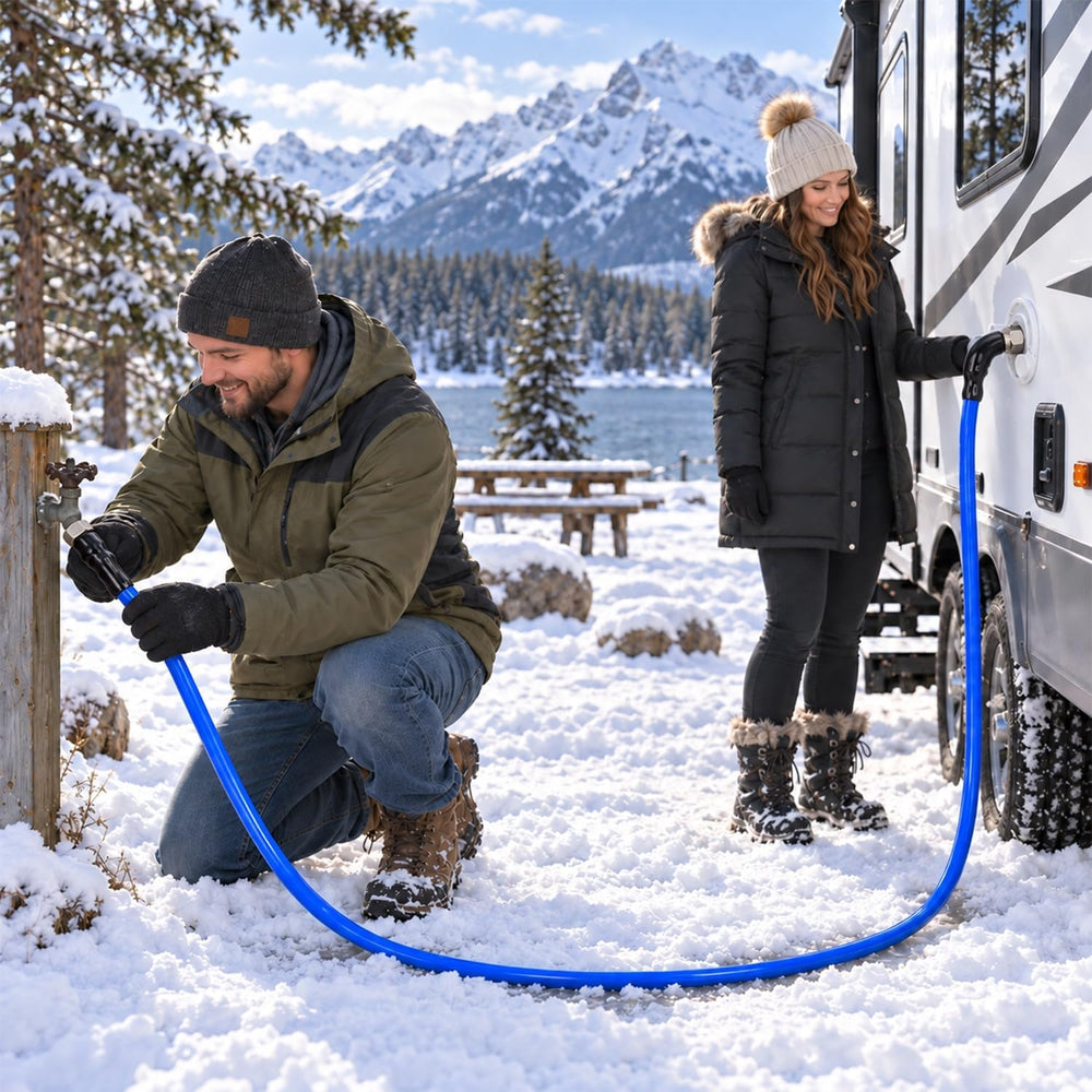 30FT Heated Water Hose for RV, -45°F Anti-Freeze RV Drinking Heated Hose