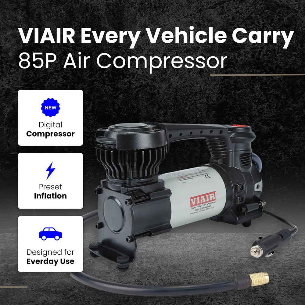 VIAIR EVC85P Digital 12V Tire Inflator, 60 PSI with Auto Shut-Off