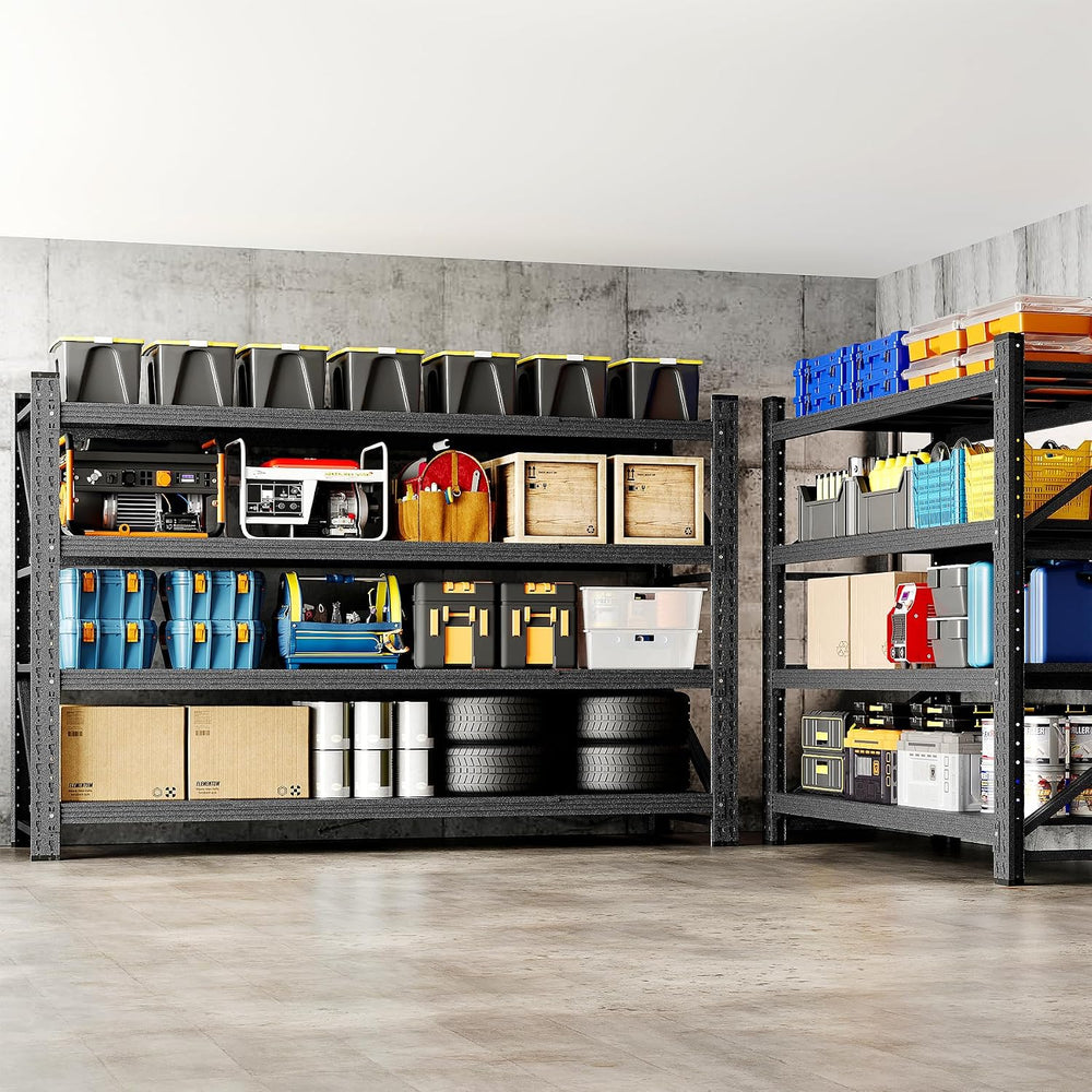 48" W Storage Shelves 3000lbs Garage Metal Shelving Heavy Duty Garage Sh...
