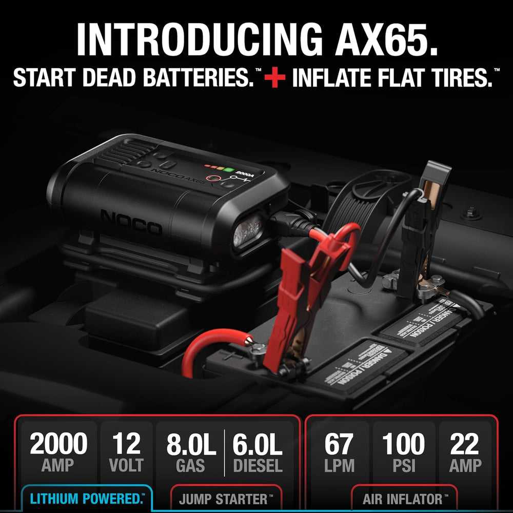 NOCO Boost Air AX65 2000A 12V Jump Starter, Air Compressor & Tire Inflator