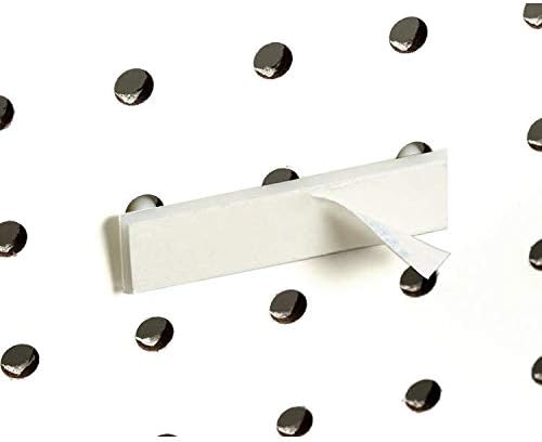 Adhesive Pegboard & Slatwall Mounting Adapter, Stick on Back Plate, Peg &...