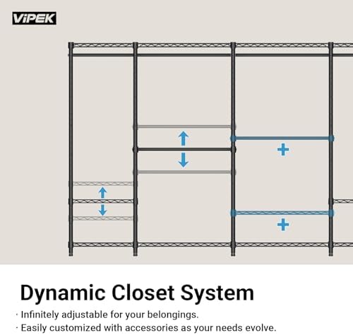 VIPEK L4 Corner Clothes Rack Heavy Duty Closet for Hanging Clothes