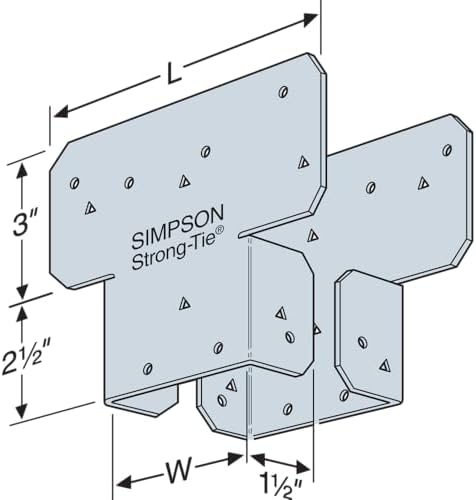 Simpson Strong-Tie AC4 AC Galvanized Adjustable Post Cap for 4X (Pack of 20)
