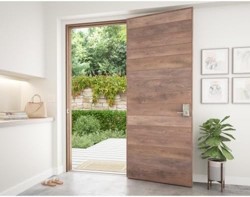 Schlage Encode Smart WiFi Lock, Lever Handle, Camelot Trim, Satin Nickel
