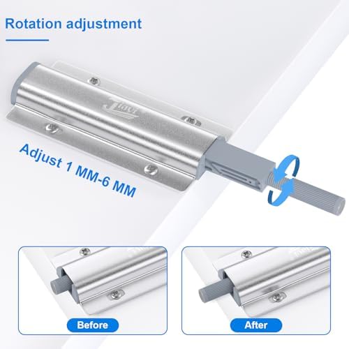 Push to Open Cabinet Latches Hardware Magnetic Push Latch Jiayi 10 Pack Door ...