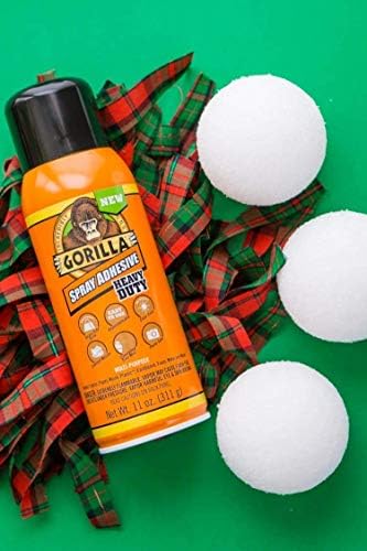 Gorilla Heavy Duty Spray Adhesive, Multipurpose and Repositionable, 11 Ounce,...