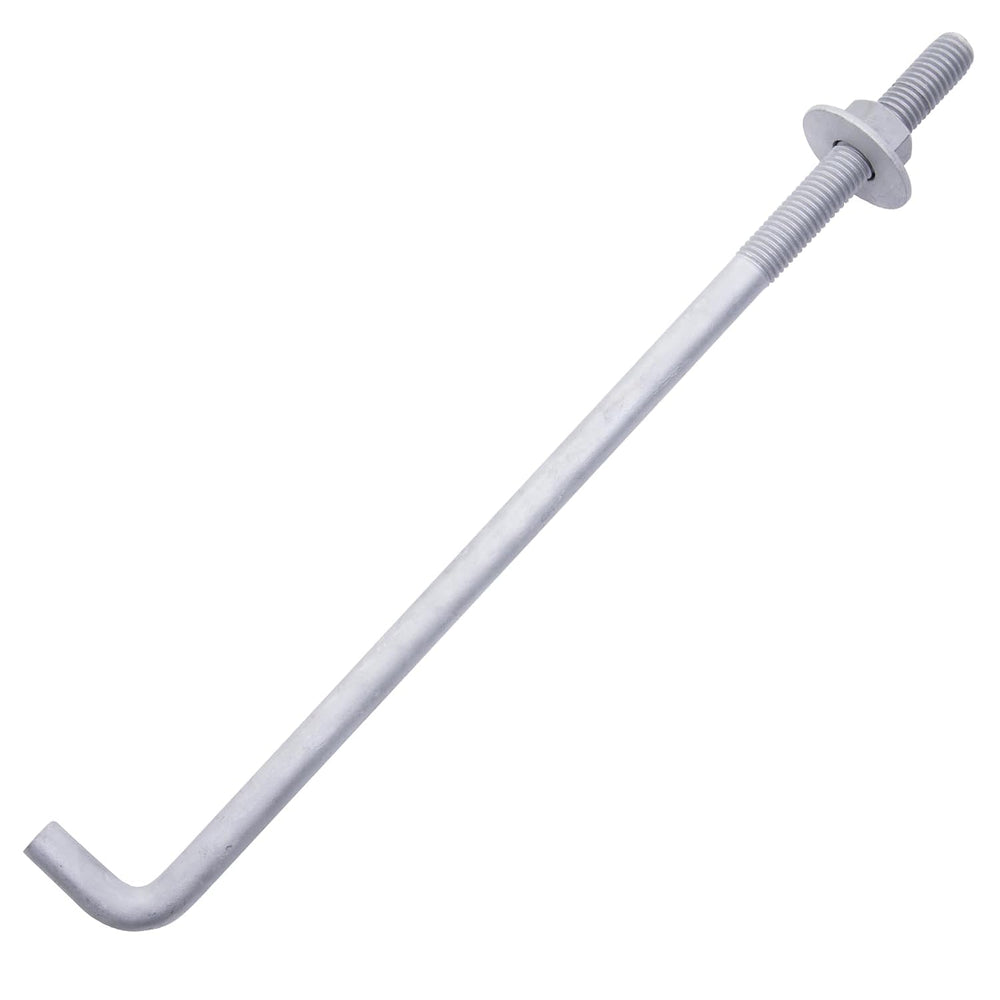 1/2" x 14" Concrete Anchor Bolts (10 Pack) L Shaped, Hot-Dip Galvan...