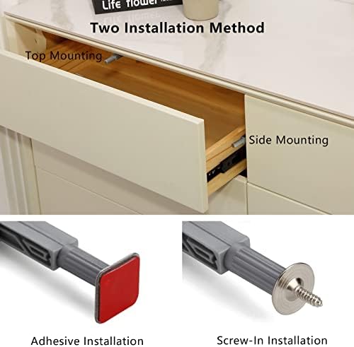 10 Pack Push to Open Door Latches, Magnetic Cabinet Push Latches