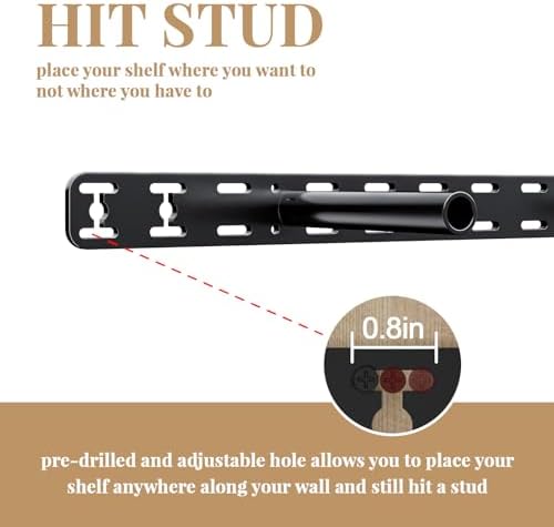 1 Pack Large Shelf Brackets Long Floating Shelf Bracket Invisible Floating Shelf Hardware Heavy Duty Floating Mantel Brackets(56"X6"X1.5" with Tools)