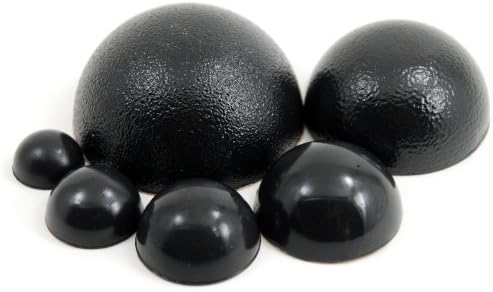 1" Dia Sorbothane Hemisphere Rubber Bumper Non-Skid Feet with Adhesive (8, 50 Duro)