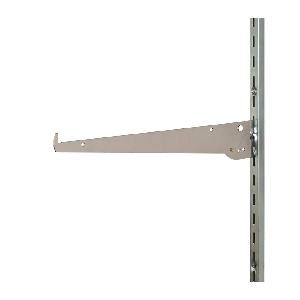 Econoco Tap-in Shelf Brackets, Slotted Standards, 25 Pack, 12in