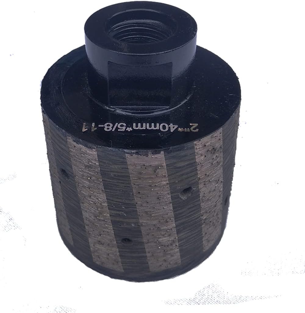 2 Inch Diamond Drum Wheel Resin Filled Zero Tolerance Grit 40/45 5/8-11