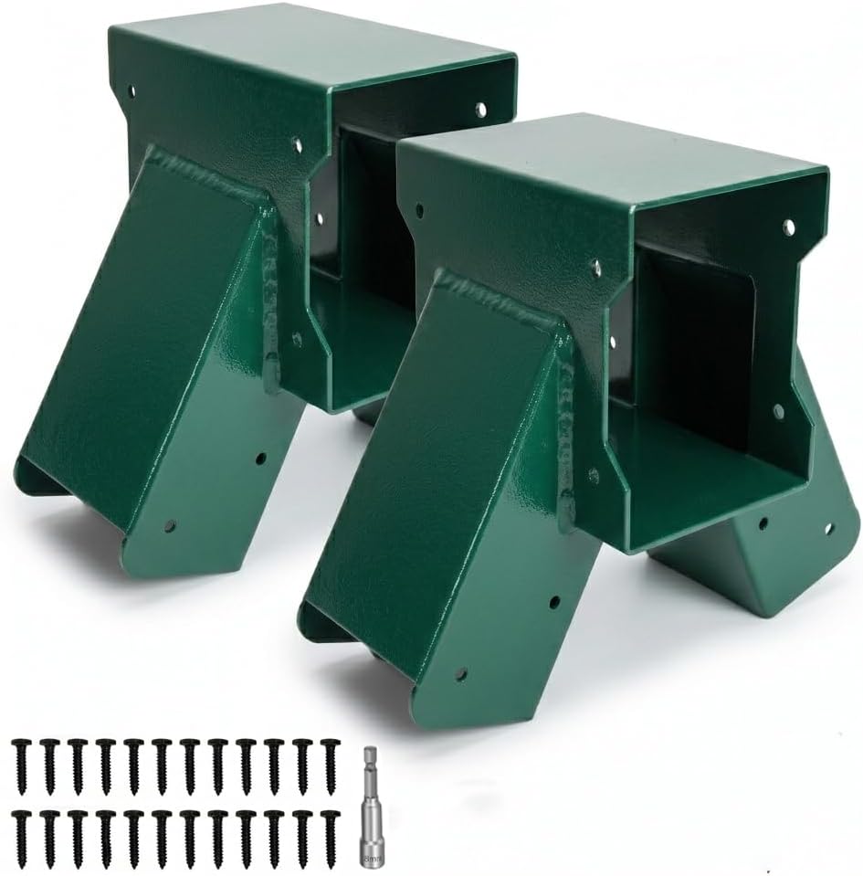 A-Frame Swing Set Bracket Kit, 2-Piece Wood Swing Hardware for Outdoor Playgr...