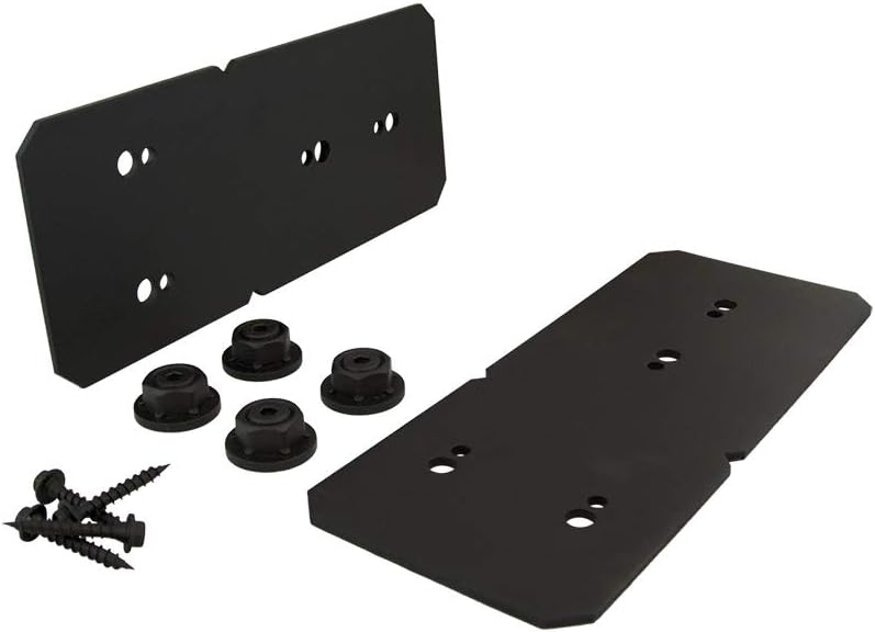 OZCO Ironwood Post to Beam Connector, 8in, 2 Pieces, Black