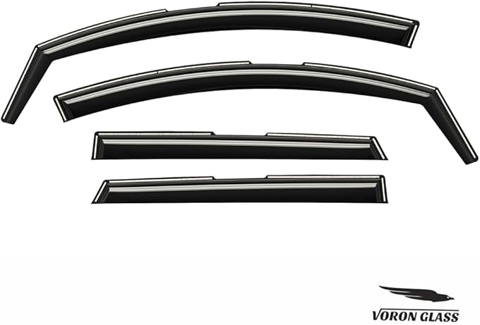 Voron Glass in-Channel Extra Durable Rain Guards (4 Pieces)