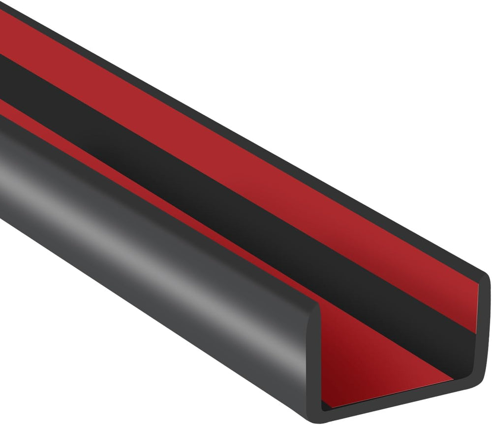 Rubber Edge Trim, 1/2" Self Adhesive Flexible U Channel Edge Protecter