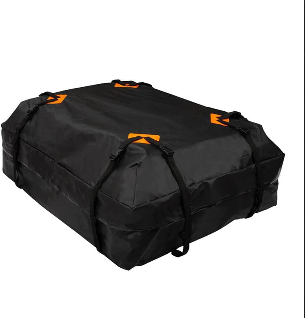 VaygWay 15 Cubic Feet Car Rooftop Cargo Carrier Bag – Black Waterproof Heavy ...