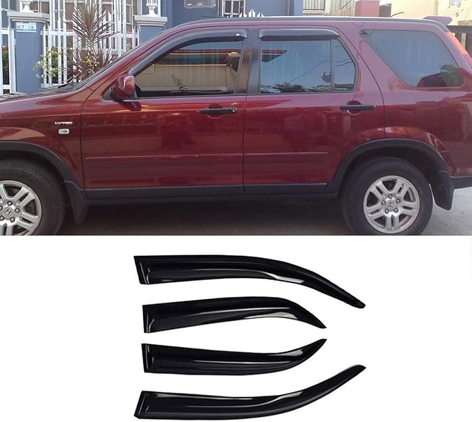 94459 Side Window Wind Deflector, Dark Smoke Window Visor fit
