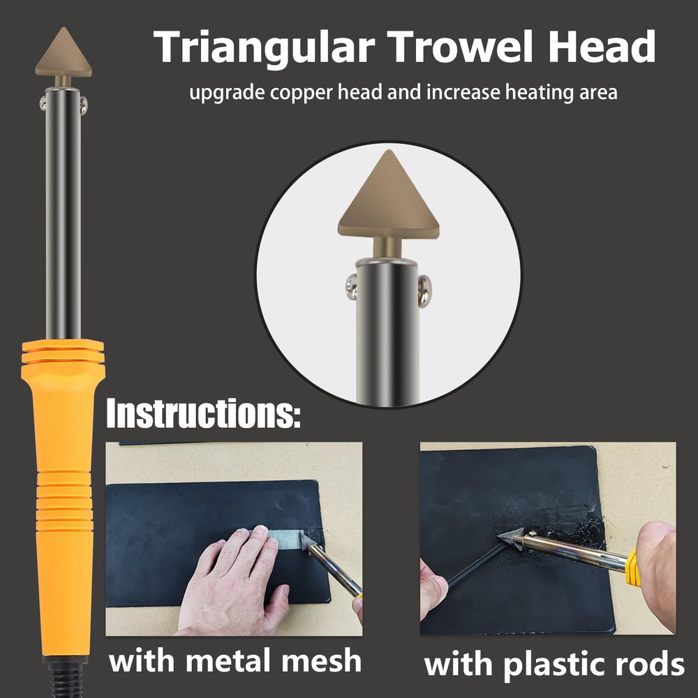 Plastic Welder,2 in 1 Plastic Welding Kit,Hot Stapler Car Bumper Repair Kit