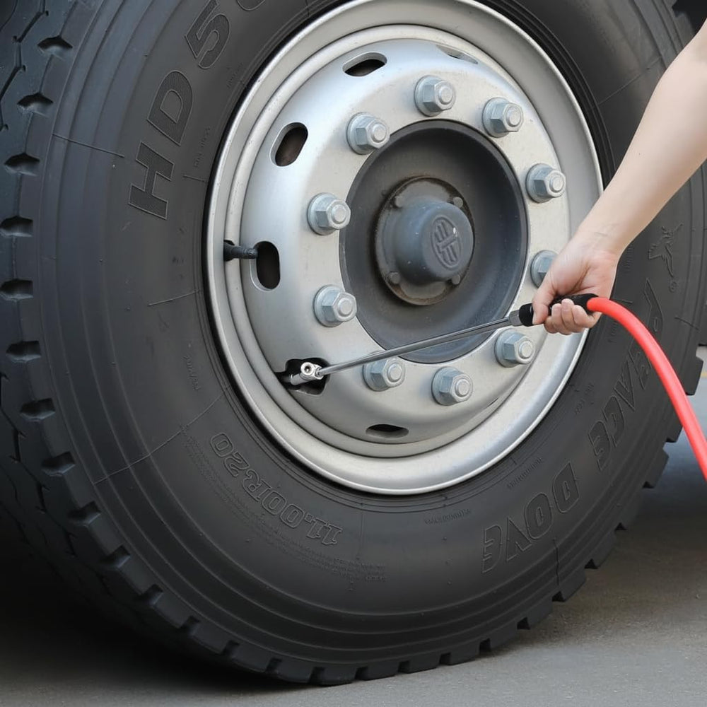 DYNAMIC POWER Truck Tire Inflator Kit- 3/8" X 50' Air Hose with Univ...