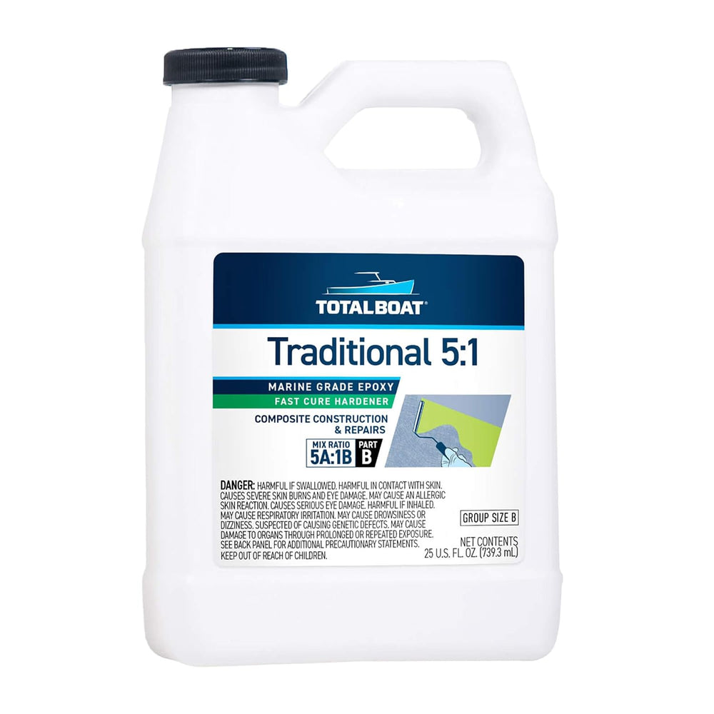 TotalBoat 5:1 Marine Epoxy Fast Hardener - 25 oz for 1 Gallon of Resin