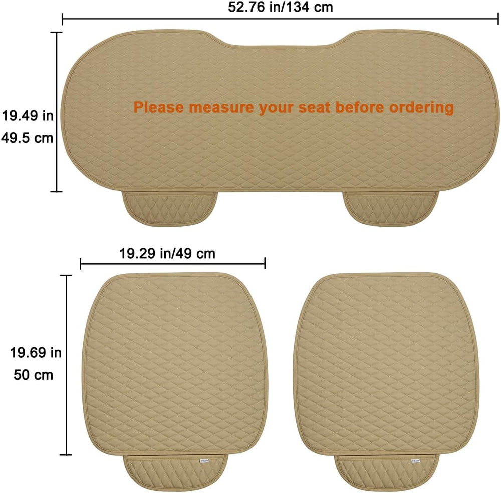 West Llama Pu Leather Car Seat Bottom Covers Protectors Include 1 Pair Front ...