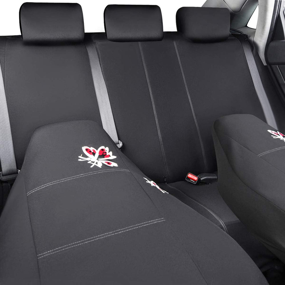 Outlet Pretty Butterfly Universal Fit High Back Full Set Car Seat Covers,Airb...