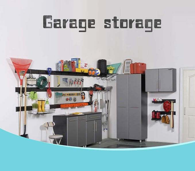Ultrawall Garden Tool Organizer, 48 Inch Garage Tool Organizer Wall Mount