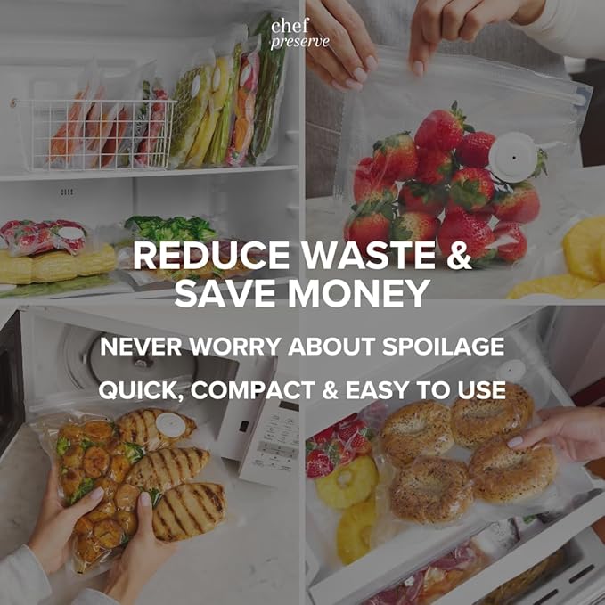Chef Preserve Reusable Vacuum Sealer Bags