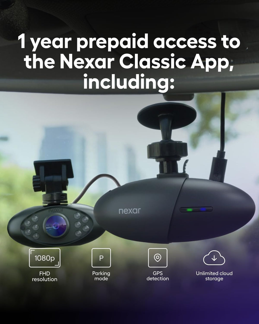 Pro Dash Camera for Cars | Compact Dash Cam Front and Inside View with Night ...