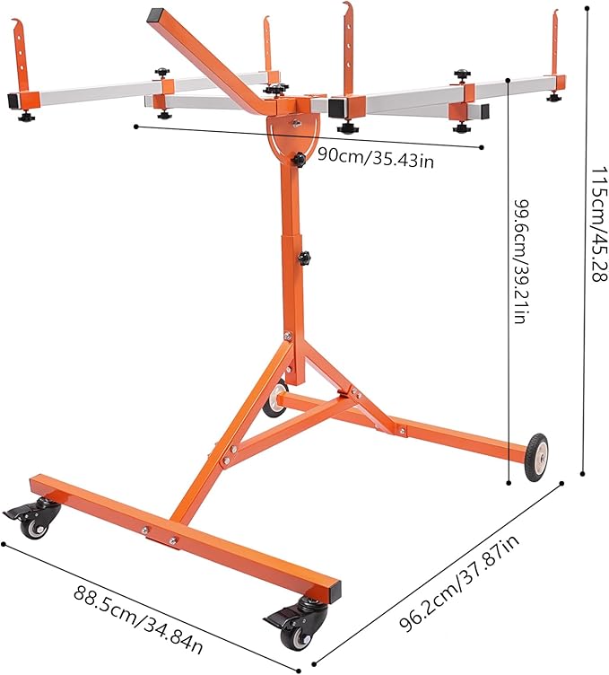 Automotive Rotating Painting Stand Multifunction Freestanding Paint Holder