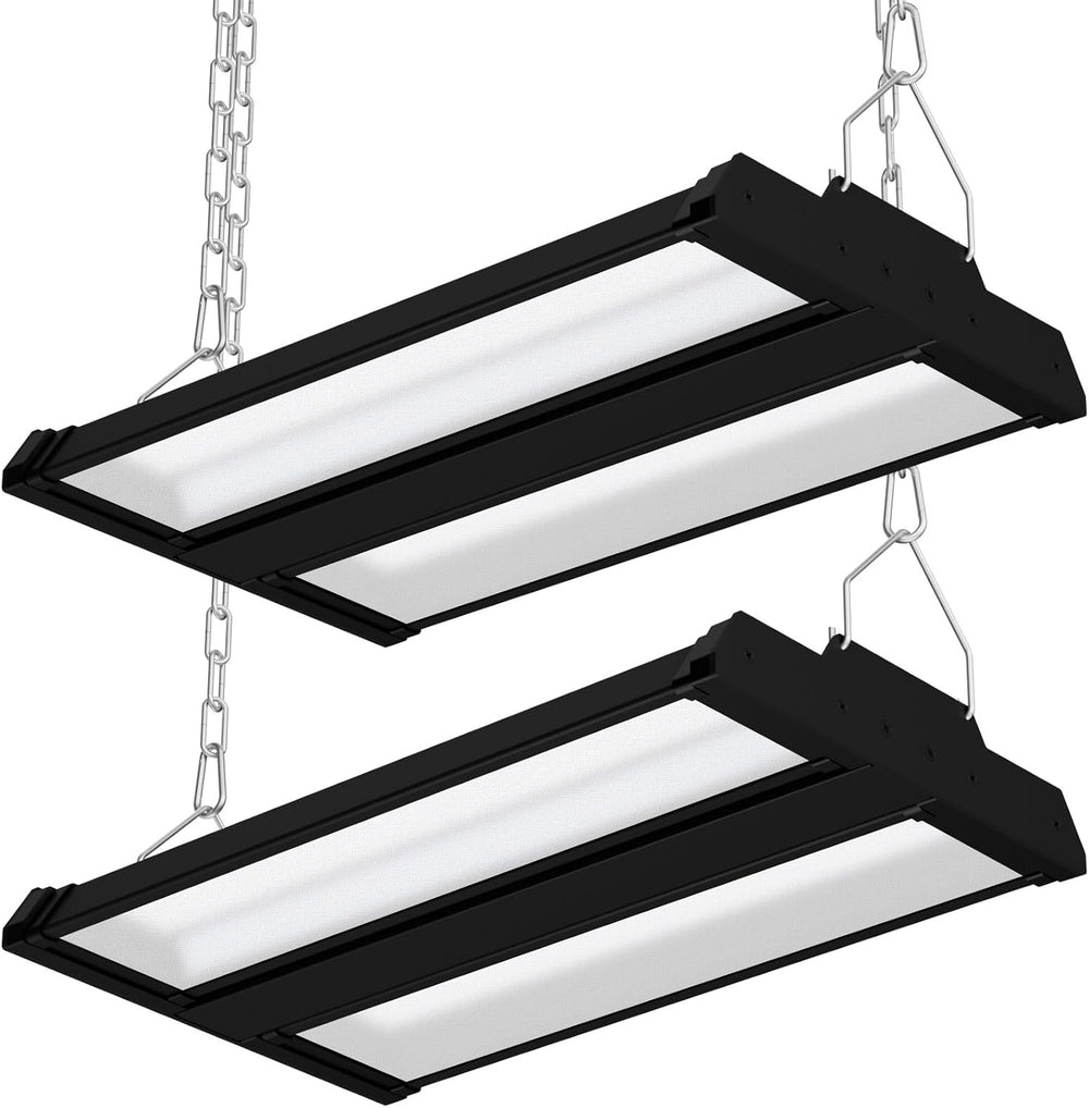 LED Linear High Bay Shop Light 2-Pack, 150W 20250LM 0-10V Dimmable 5000K Dayl...
