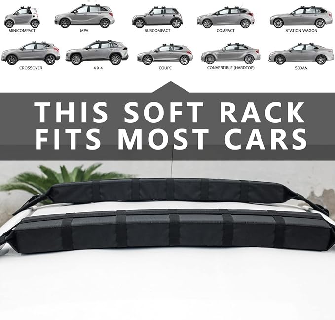 Kayak Roof Rack Pads Universal Car Soft Roof Rack