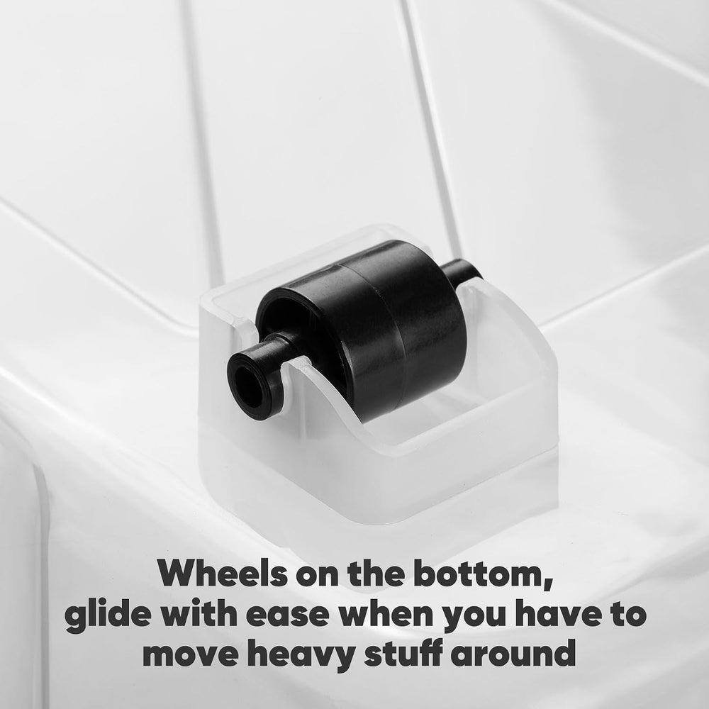 Nazhura 72 Quart Plastic Storage Bin, Stackable and Nestable Storage Boxes wi...