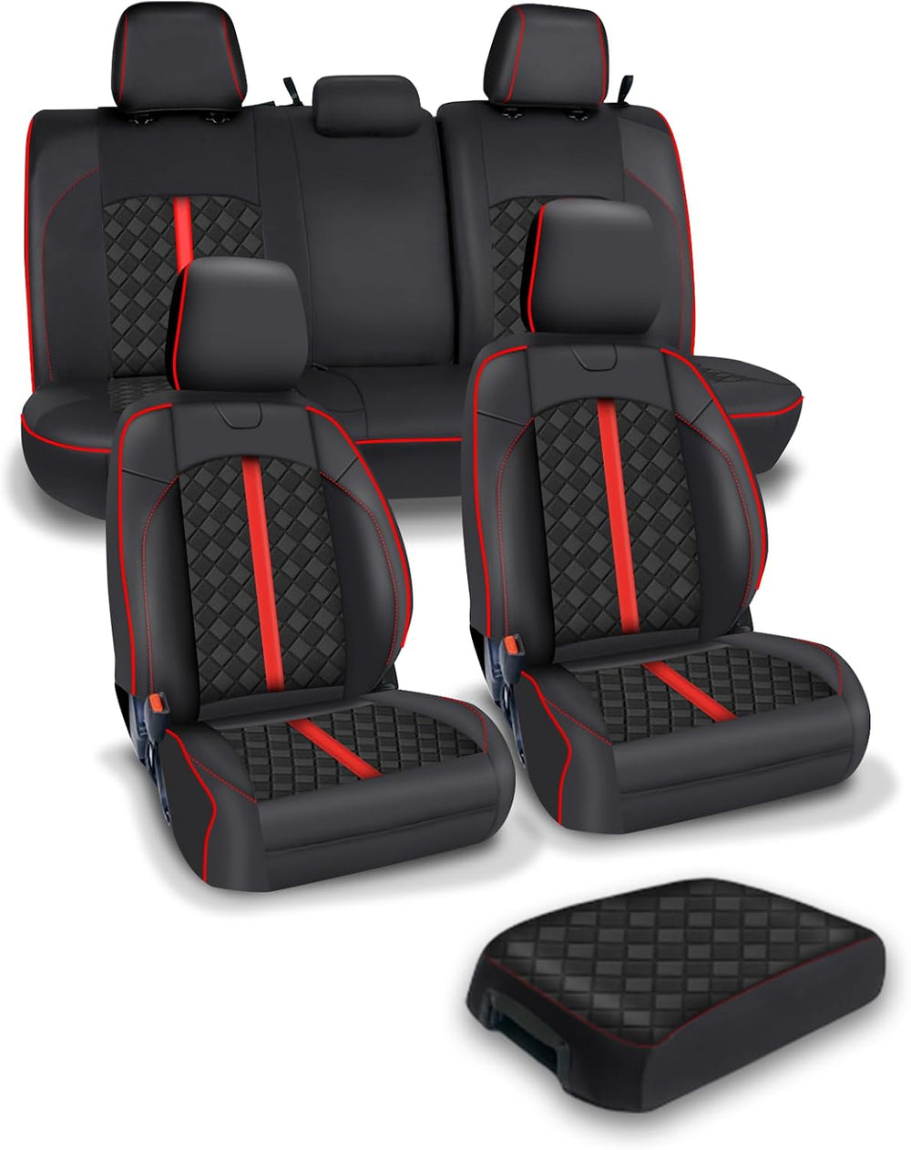 Carlimeki Leather Seat Covers Custom Fit for Tacoma Gen 3rd (2016-2023)