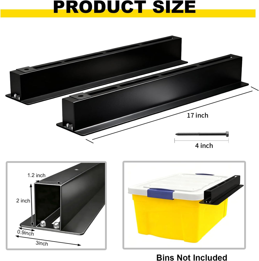 6 Pack Overhead Garage Storage Racks, Heavy Duty Ceiling Storage Rack