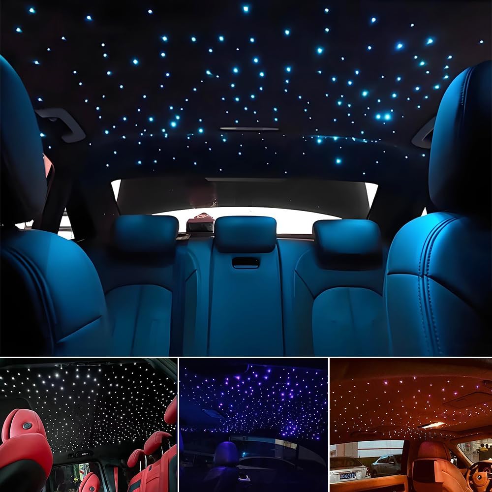 Car Home Use APP+Twinkle+Music Fiber Optic Lights kit for Star Ceiling Sky Li...