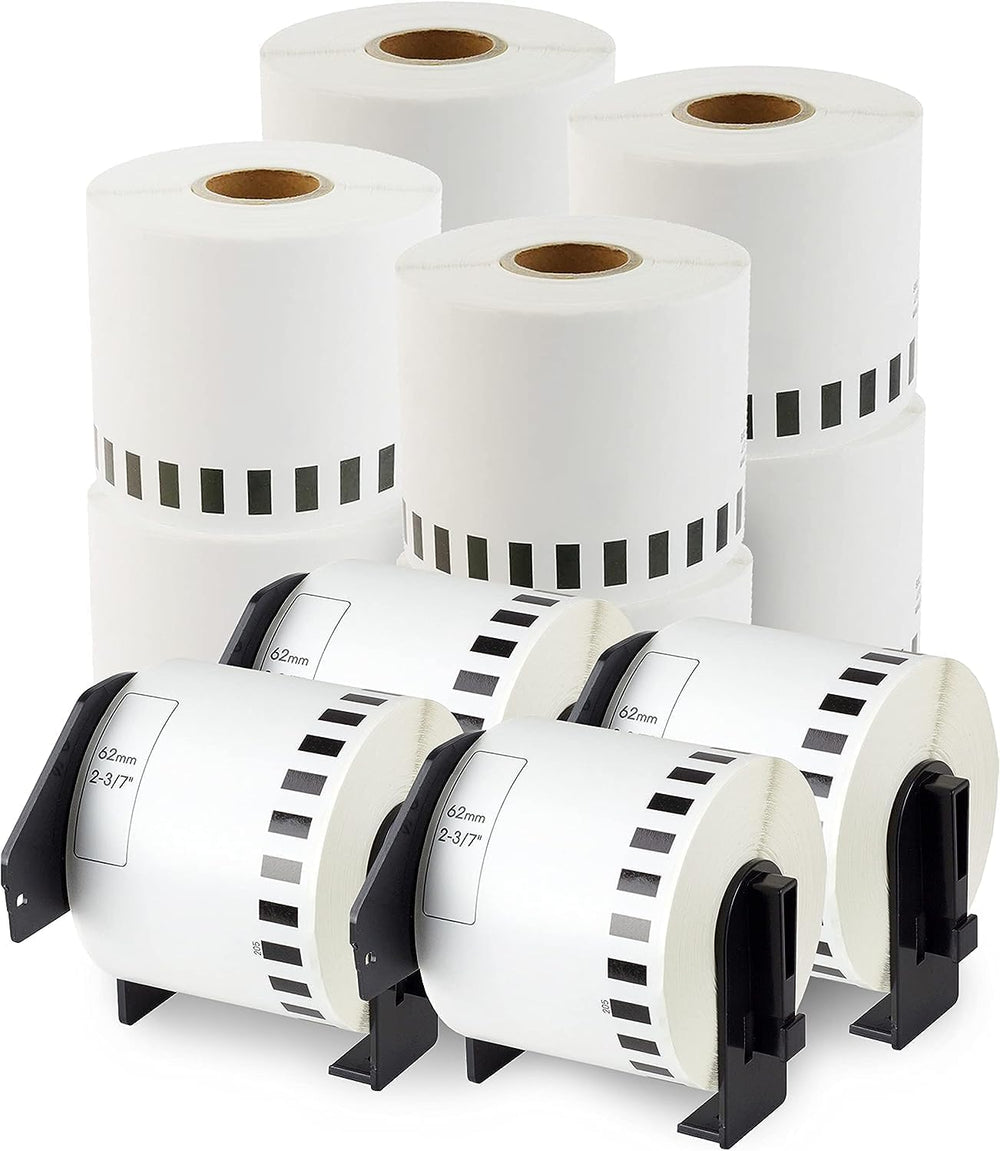 enKo DK-2205 12 Rolls Continuous Direct Thermal Labels | 2.4 in x 100 ft