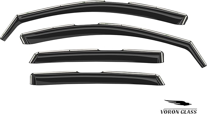 Voron Glass in-Channel Extra Durable Rain Guards (4 Pieces)