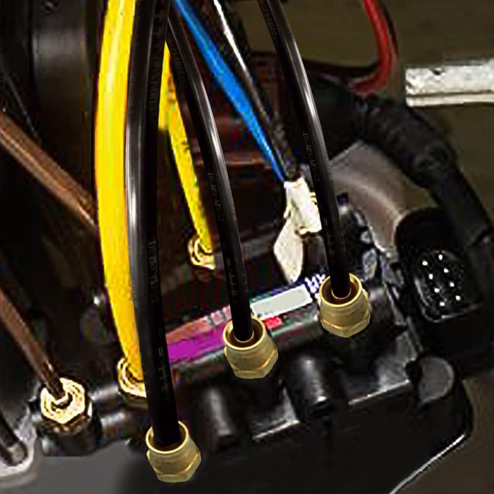 5/8" Tube OD Push-to-Connect Pneumatic Fittings Set - DOT Air Brake Line...