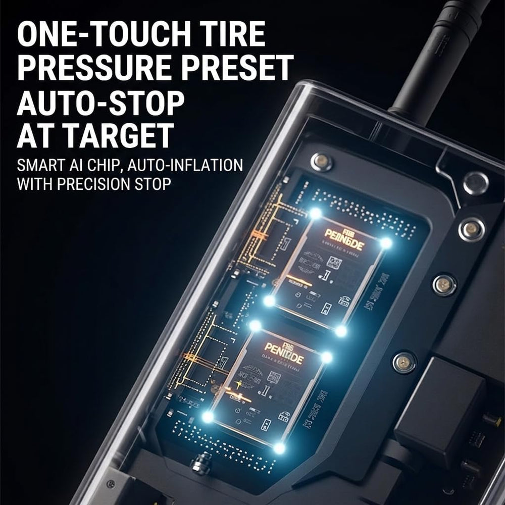 Cordless Tire Inflator Portable Air Compressor Car/Bike Air Pump Smartour