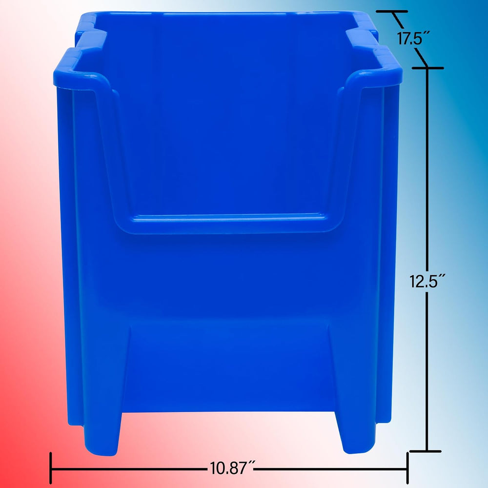 Akro-Mils 13014 Stack-N-Store Heavy Duty Stackable Open Front Plastic Storage...