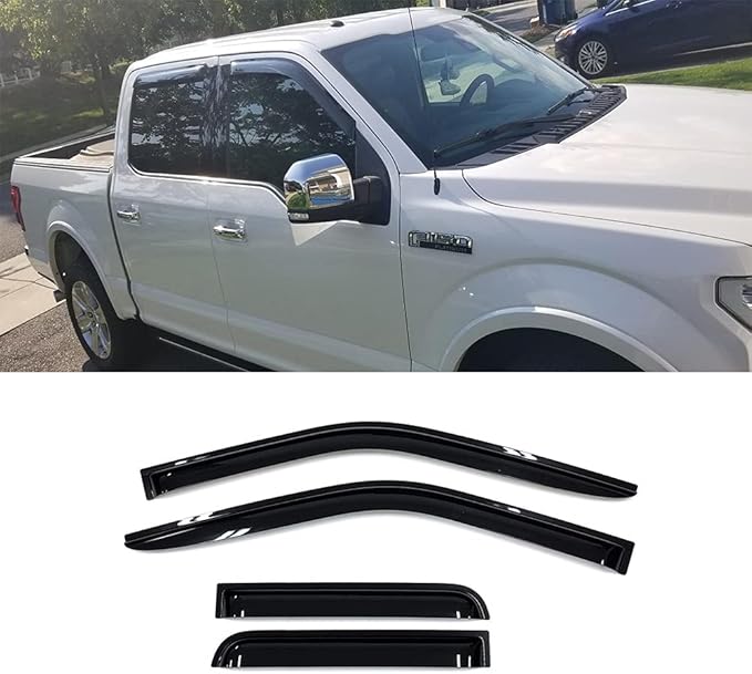 94975 Side Window Wind Deflector, Window Visor fit